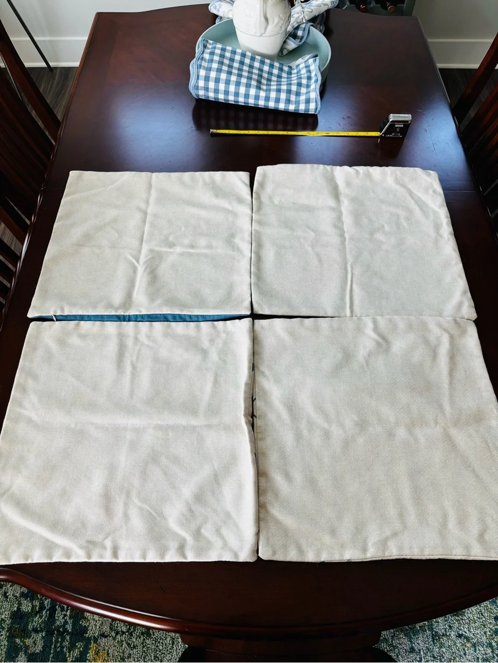 Blue & White Home Sweet Home Decorative Pillow Covers Set